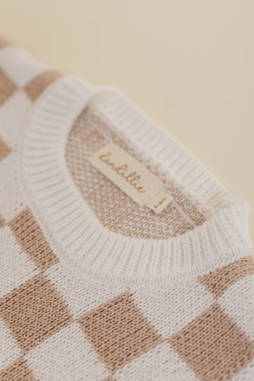 Checker Sweater Bloomer Knit Set Flat Eleven