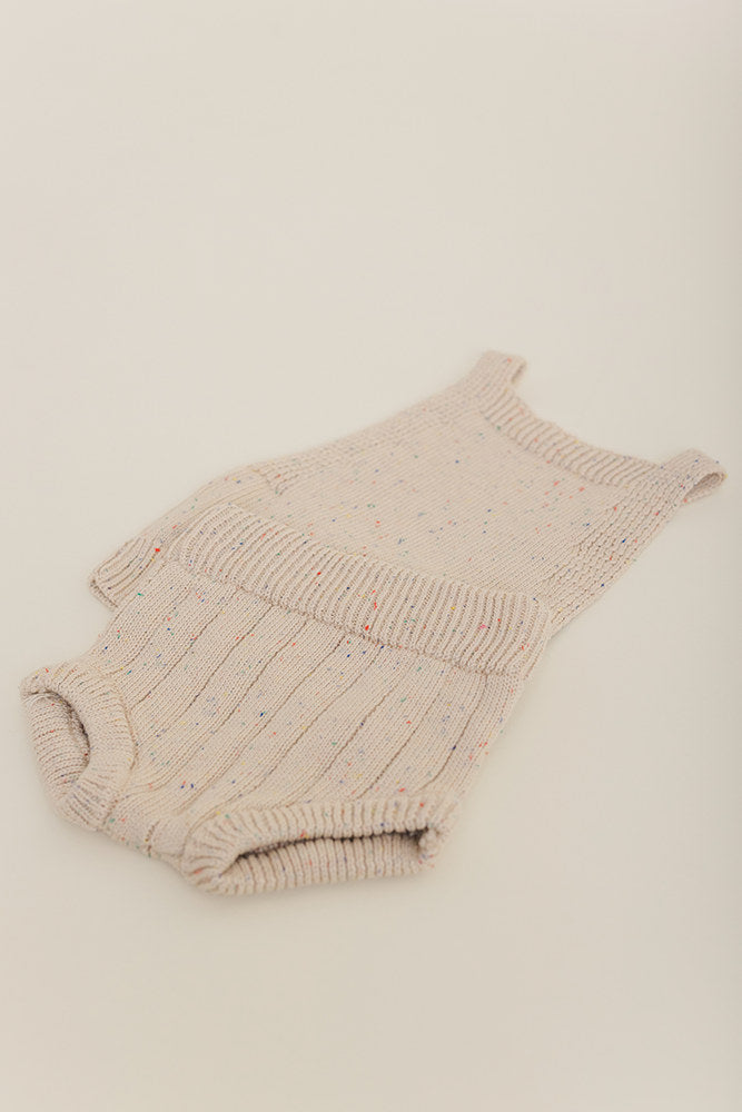 Sprinkle Knit Top & Bloomer Set - Hazelnut