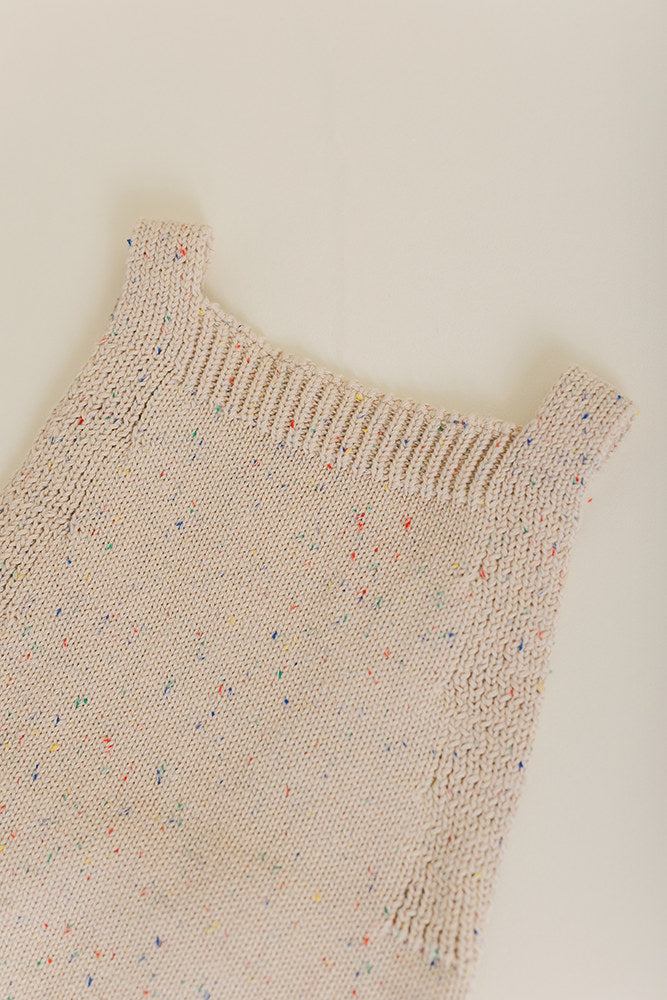 Sprinkle Knit Top & Bloomer Set - Hazelnut