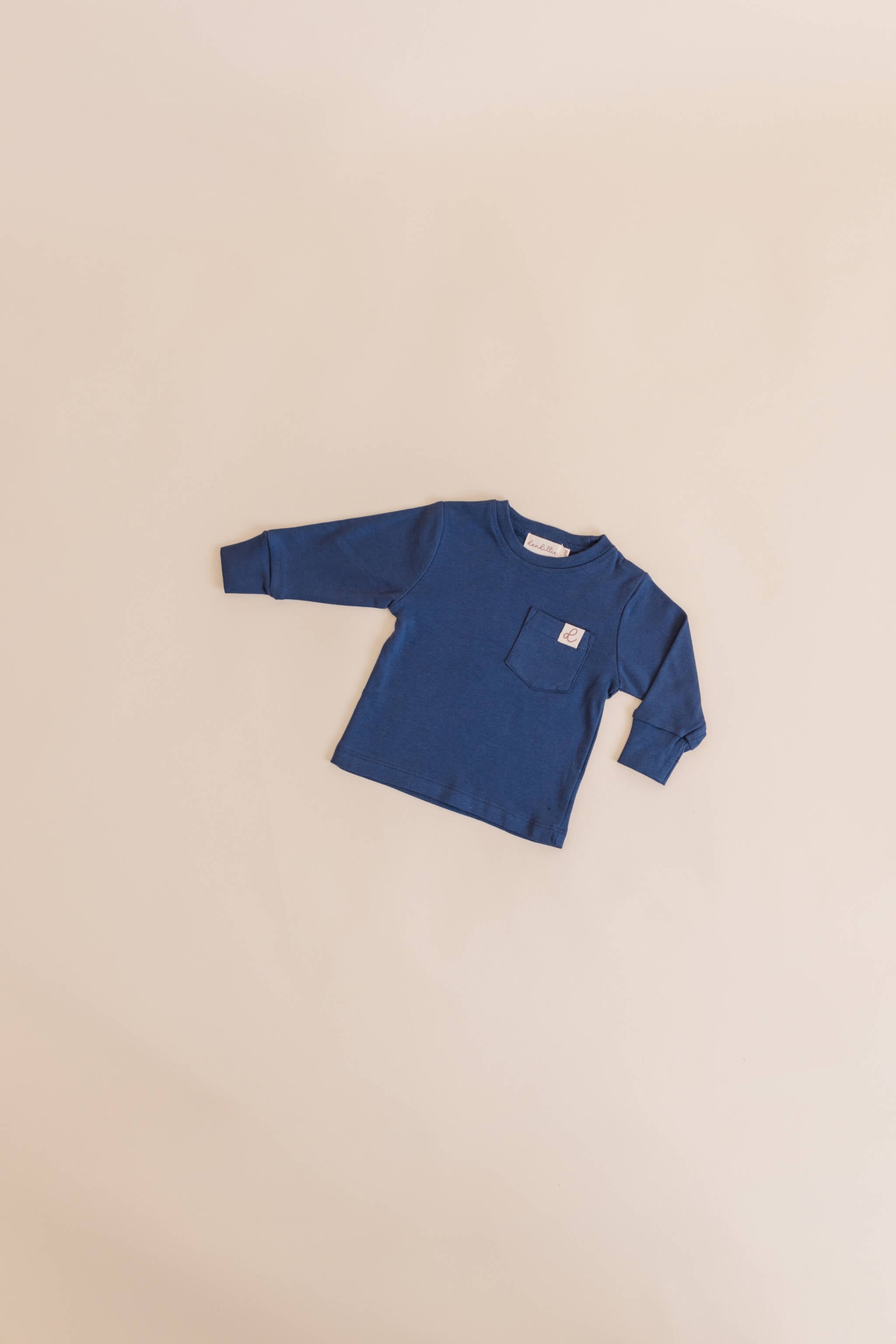 Oversized Long Sleeve T-Shirt - Navy Blue – Dandillie