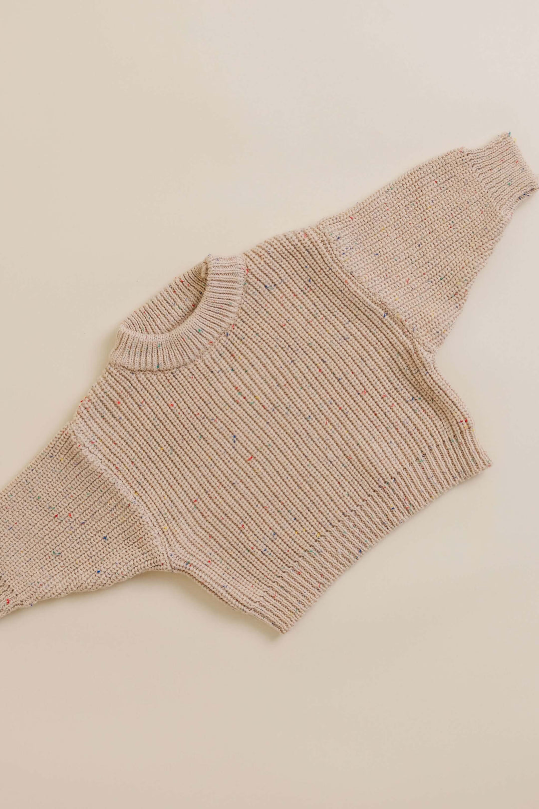 Sprinkle Knit Sweater Hazelnut Flat 4